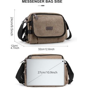 Men'S & Women'S Nylon Messenger Bag with 14-15.6