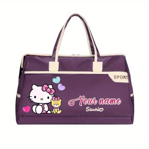 Sanrio Hello Kitty Mail Carrier Folder Pocket Book - Foldable Travel Bag with Wetu002FDry Compartments, Large Capacity Gym & on-the-Go Organizer, Cute Character Design for & s (Hand Washable, Durable)