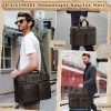 NUBILY Vintage Men’S Crossbody Bag – Premium Synthetic Faux Leather 15.6 Inch Laptop Bag with Multiple Compartments, Zipper Closure & Polyester Lining for Work, Office, Travel, Coffee, Small Crossbody Bag, Office Accessory, Sleek Design, Sturdy Construction, Business Travelers