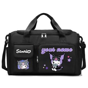 Customizable Cartoon Character Messenger Bag - Foldable Travel Duffel with Shoe Compartment, Wetu002FDry Separation, Ideal for Gym & Travel, Hand Washable, Polyester, Mixed Colors, Travel Duffel Bag