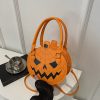 Halloween Pumpkin Crossbody Bag for Women Cute Shoulder Bag Handbags for Halloween Party Cosplay Daily Use